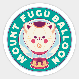 Mount Fugu Kawaii Balloon Sticker